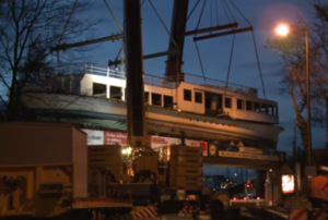 Der Umzug der MS Utting nach München